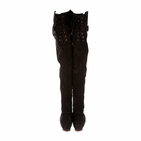 Chloe Crosta Suede Over the Knee Boots - Picture 5 of 6
